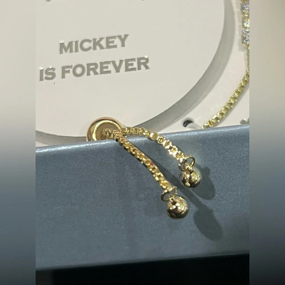 DISNEY MICKEY IS FOREVER ADJUSTABLE BRACELET WITH EARRINGS - Picture 8 of 11